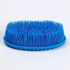 Мочалка детская силиконовая для купания малышей, голубая - Фото 4