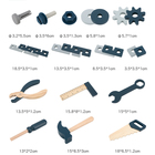 Конструктор деревянный «Инструменты» 23.7×18.5×9 см - Фото 3