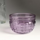 Подсвечник "КРИСТА  ЛИЛОВЫЙ" 6х9 см, 250 мл - фото 23554586