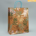 Пакет подарочный крафтовый, упаковка, «Eco mood», 37 х 29.5 х 12 см - фото 11979243