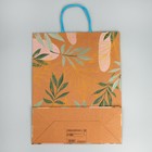Пакет подарочный крафтовый, упаковка, «Eco mood», 37 х 29.5 х 12 см - фото 8731956