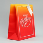 Пакет подарочный, упаковка, «Happy Birthday», 30.5 х 25.4 х 12.7 см - фото 8731974