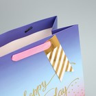 Пакет подарочный, упаковка, «Happy Birthday», 30.5 х 25.4 х 12.7 см - Фото 6