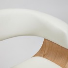 Стул-кресло офисное VIMTA, 700×380×820(940) мм, экокожа, цвет белый/натуральный 10009284 - фото 319814115