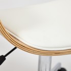 Стул-кресло офисное VIMTA, 700×380×820(940) мм, экокожа, цвет белый/натуральный 10009284 - фото 319814119
