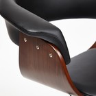 Кресло для руководителя VIMTA орех, экокожа черный - Фото 4