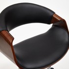 Стул-кресло офисное BEND, 700×380×820(940) мм, экокожа, цвет чёрный/орех тёмный 10009286 - фото 319814132