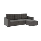 Диван угловой «Атлант», c подлокотниками, спальное место 1400×1970 мм, велюр, цвет шоколад neo 10/тёмно - коричневый - Фото 1