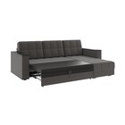 Диван угловой «Атлант», c подлокотниками, спальное место 1400×1970 мм, велюр, цвет шоколад neo 10/тёмно - коричневый - Фото 2