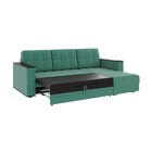 Диван угловой «Атлант», c подлокотниками, спальное место 1400×1970 мм, велюр, цвет грин neo 23 грин/зелёный - Фото 2