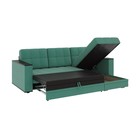 Диван угловой «Атлант», c подлокотниками, спальное место 1400×1970 мм, велюр, цвет грин neo 23 грин/зелёный - Фото 3