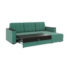 Диван угловой «Атлант», c подлокотниками, спальное место 1400×1970 мм, велюр, цвет грин neo 23 грин/зелёный - Фото 6