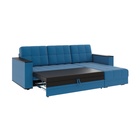 Диван угловой «Атлант», c подлокотниками, спальное место 1400×1970 мм, велюр, цвет сапфир neo 27/синий - Фото 6