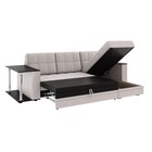 Диван угловой «Атлант», c подлокотниками, с столиком, спальное место 1400×1970 мм, велюр, цвет бежевый neo 4 - Фото 2