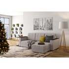 Диван угловой «Атлант», c подлокотниками, с столиком, спальное место 1400×1970 мм, велюр, цвет бежевый neo 4 - Фото 7