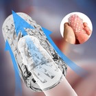 Мастурбатор «Yoni №7», гелевый, многоразовый, сквозной, прозрачный - Фото 6