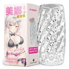 Мастурбатор «Yoni №8», гелевый, многоразовый, сквозной, прозрачный - Фото 1