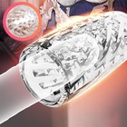 Мастурбатор «Yoni №8», гелевый, многоразовый, сквозной, прозрачный - Фото 4