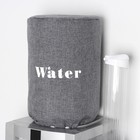 Чехол на бутыль для кулера Доляна Water, 19 л, 27×42×40 см, лён, серый - Фото 5