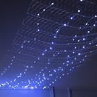 Гирлянда «Звёздное небо» 1 × 5 м роса, IP44, УМС, серебристая нить, 300 LED, свечение белое - Фото 2