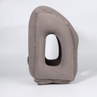 Подушка надувная, 50 × 35 × 30 см, в чехле, цвет серый - фото 8732515