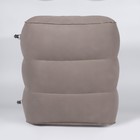 Подушка надувная, 46 × 33 × 45 см, в чехле, цвет серый - фото 8732530