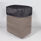 Подушка надувная, 46 × 33 × 45 см, в чехле, цвет серый - фото 8732534