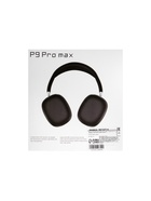 Наушники беспроводные, полноразмерные, P9 ProMax, Bluetooth 5.0, с микрофоном, Jack 3.5 мм 150 мАч, чёрные - Фото 12