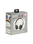 Наушники детские, беспроводные, накладные, с ушками зайца, Y08R, Bluetooth 5.1, с микрофоном, с подсветкой, 400 мАч, чёрные 9940626 - фото 15937360