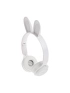 Наушники детские, беспроводные, накладные, с ушками зайца, Y08R, Bluetooth 5.1, с микрофоном, с подсветкой, 400 мАч, белые - Фото 7