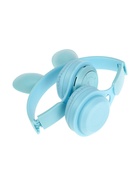 Наушники детские, беспроводные, накладные, с ушками зайца, Y08R, Bluetooth 5.1, с микрофоном, с подсветкой, 400 мАч, синий - Фото 9