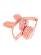 Наушники детские, беспроводные, накладные, с ушками зайца, Y08R, Bluetooth 5.1, с микрофоном, с подсветкой, 400 мАч, розовые - Фото 9