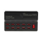 Зарядная станция WLX-838, 10 USB, 60 W, 12 А, выключатель, чёрная - Фото 2