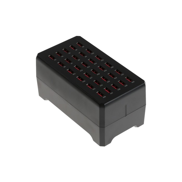 Зарядная станция WT268, 30 USB, 150 Вт, чёрная