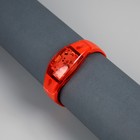 Светодиодный браслет красный батарейки CR2016х2, свечение красное - Фото 3