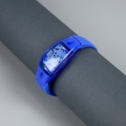 Светодиодный браслет синий, батарейки CR2016х2, свечение синее - фото 8732895