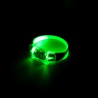 Светодиодный браслет зелёный, батарейки CR2016х2, свечение зелёное - Фото 2