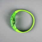 Светодиодный браслет зелёный, батарейки CR2016х2, свечение зелёное - Фото 4