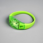 Светодиодный браслет зелёный, батарейки CR2016х2, свечение зелёное - Фото 5
