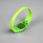 Светодиодный браслет зелёный, батарейки CR2016х2, свечение зелёное - Фото 6