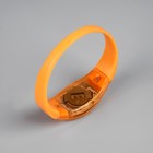 Светодиодный браслет оранжевый батарейки CR2016х2, свечение оранжевое - фото 8732910
