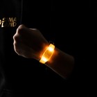 Светодиодный браслет жёлтый, батарейки CR2016х2, свечение жёлтое - Фото 1