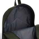 Рюкзак школьный текстильный со брелком стропой, 38х29х11 см, цвет хаки - Фото 9