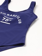 Купальник женский слитный с открытой спиной MINAKU, размер 46, синий - Фото 3