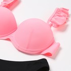 Купальник раздельный женский MINAKU, розово-чёрный, размер 44 - Фото 8