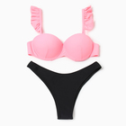 Купальник раздельный женский MINAKU, розово-чёрный, размер 44 - Фото 7