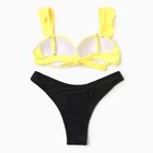 Купальник раздельный женский MINAKU, жёлто-чёрный, размер 42 - Фото 9