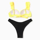 Купальник раздельный женский MINAKU, жёлто-чёрный, размер 46 - Фото 9