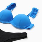 Купальник раздельный женский MINAKU, синий, чёрный, размер 46 - Фото 2