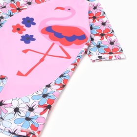 Купальник для девочки слитный MINAKU «Фламинго», розовый, рост 134-140 см 9926339